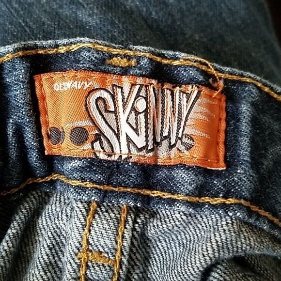 Old Navy Medium Blue Wash Adjustable Waist Skinny Jean's 10 Regular - Picture 2 of 3